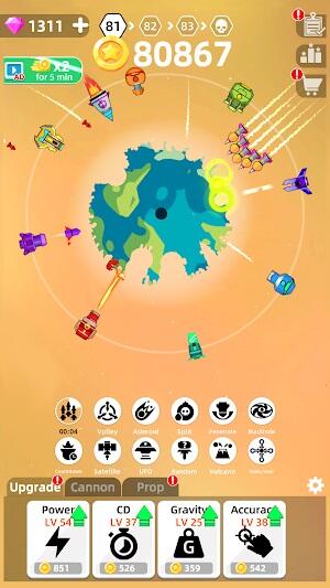 Planet Smash Mod Apk Unlimited Money